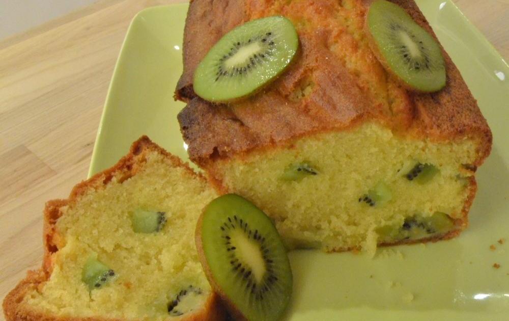 Gâteau quatre quart aux kiwis vegan